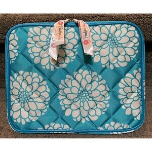 Penelope Ann Aqua Splash Padded Tablet Cover NWOT